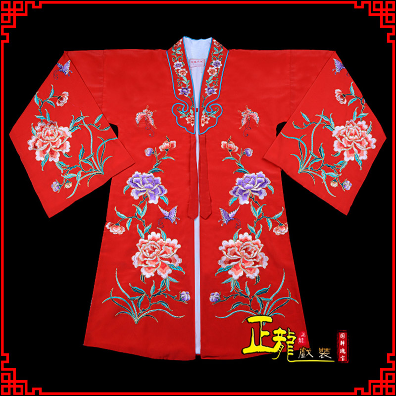 叶城青衣花旦戏服 好绉小叶牡丹女披